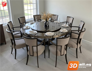 Dining Table Set Skp Files